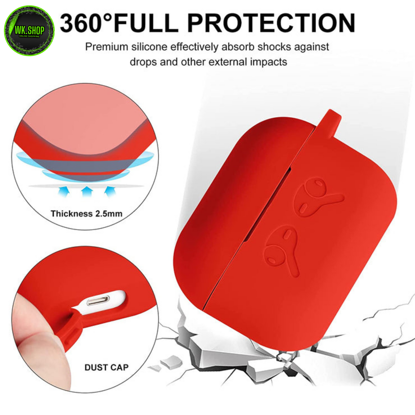 Airpods_Pro Protective Silicon case/