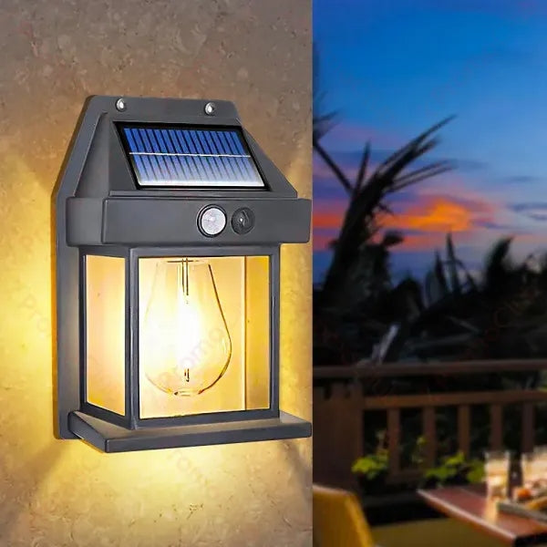 Solar Tungsten Filament Waterproof Lamp For Outdoors