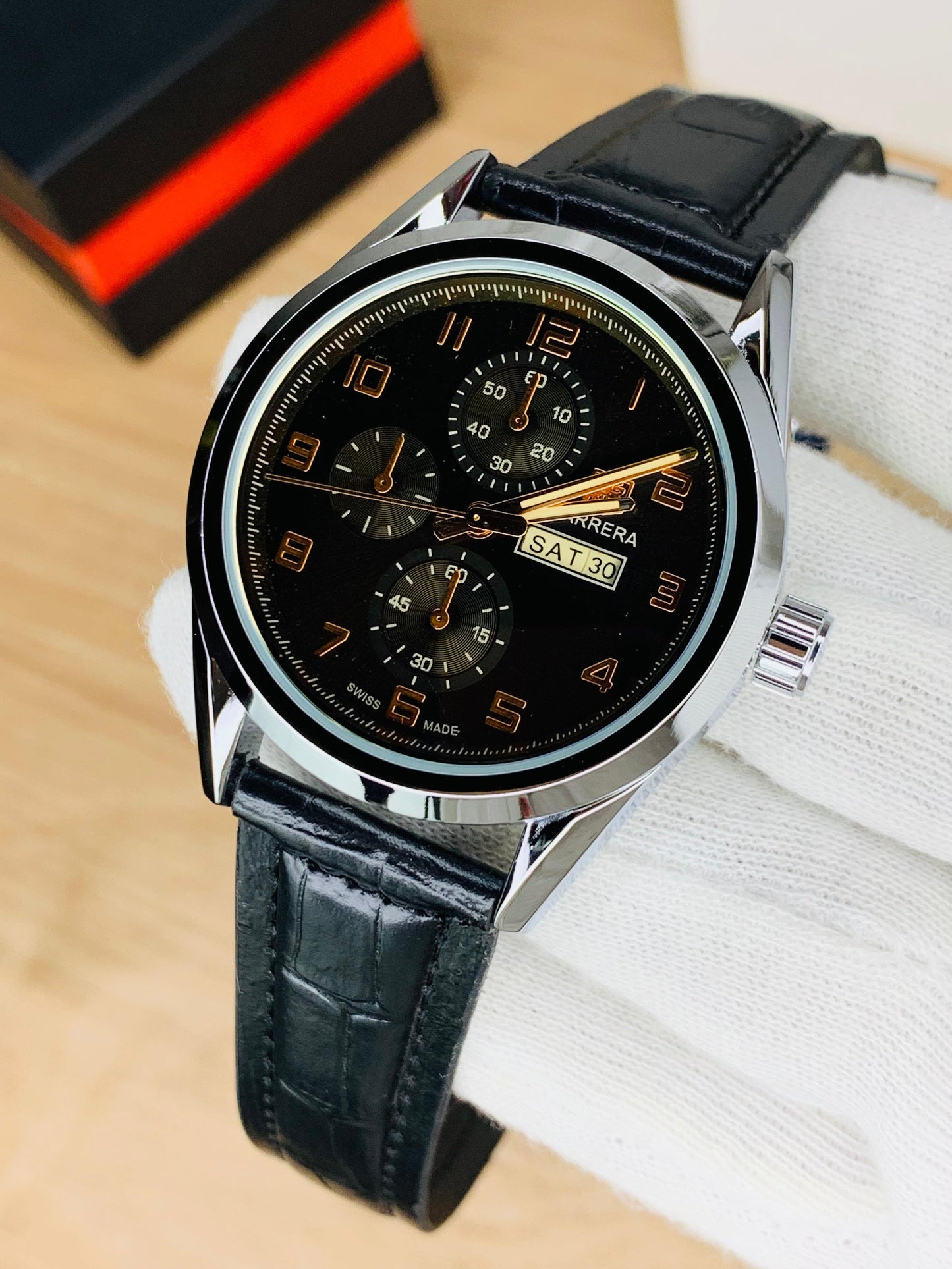 TG Carrera Model With Date (Black)