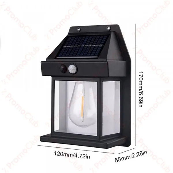 Solar Tungsten Filament Waterproof Lamp For Outdoors